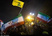 شادی مردم تهران از حمله موشکی ایران به رژیم صهیونیستی مقابل سفارت انگلیس