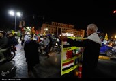شادی مردم از حمله موشکی به رژیم صهیونیستی -اصفهان