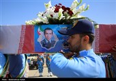 استقبال از پیکر شهید محمد خاکی زاده در پایگاه نوژه همدان