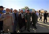 استقبال از پیکر شهید محمد خاکی زاده در پایگاه نوژه همدان