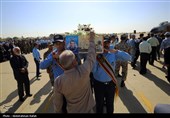 استقبال از پیکر شهید محمد خاکی زاده در پایگاه نوژه همدان