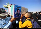 استقبال از پیکر شهید محمد خاکی زاده در پایگاه نوژه همدان