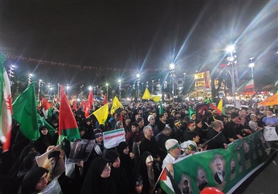 شور و حال وصف‌ناپذیر مردم گیلان در راهپیمایی «‌راهیان قدس»