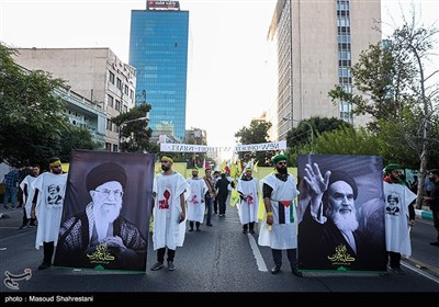 راهپیمایی دانشجویی در حمایت از رزمندگان مقاومت و عملیات وعده صادق 2