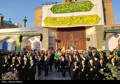 آیین جشن و سرور سالروز ولادت حضرت عبدالعظیم (ع) برگزار شد