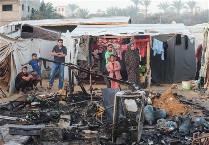 Charred Bodies Scattered After Israeli Airstrike Sparks Fire at Gaza Displacement Camp