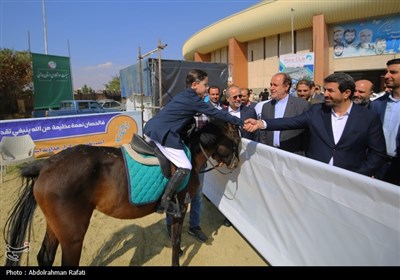 بازدید استاندار همدان از نمایشگاه و جشنواره بزرگ ورزشی عزت و پیشرفت