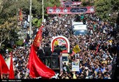مراسم تشییع پیکر شهید سردار عباس نیلفروشان در اصفهان