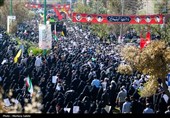 مراسم تشییع پیکر شهید سردار عباس نیلفروشان در اصفهان