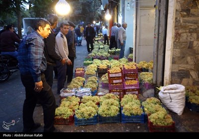 بازار فروش انگور در همدان