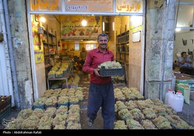 بازار فروش انگور در همدان