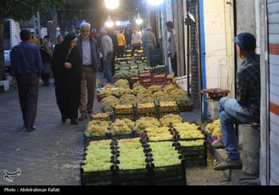 بازار فروش انگور در همدان