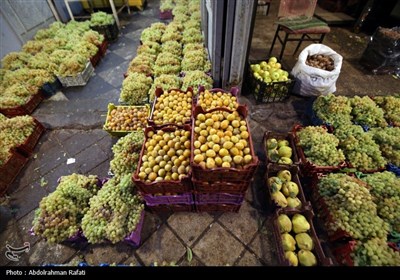 بازار فروش انگور در همدان