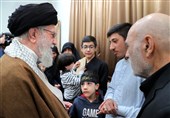 Leader Meets Family of Iranian Lady Martyred in Beirut