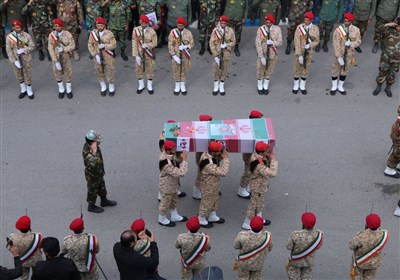 زنجان| پیکر شهید رضا مرادی در زادگاهش دندی تشییع و تدفین شد