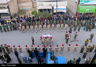 تشییع پیکر شهید رضا مرادی - زنجان