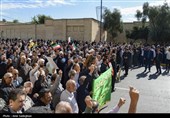 آیین تشییع پیکر شهیده معصومه کرباسی و  شهید حجت‌الاسلام صباحی - شیراز