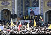 آیین تشییع پیکر شهیده معصومه کرباسی و  شهید حجت‌الاسلام صباحی - شیراز