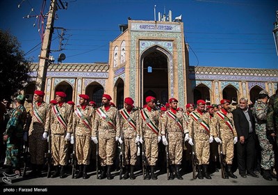 مراسم تشییع پیکر شهید سجاد منصوری شهید پدافند هوایی