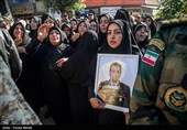 مراسم تشییع پیکر شهید سجاد منصوری شهید پدافند هوایی