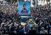 مراسم تشییع پیکر شهید سجاد منصوری شهید پدافند هوایی