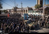 مراسم تشییع پیکر شهید سجاد منصوری شهید پدافند هوایی
