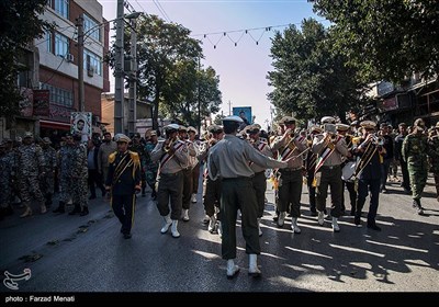 مراسم تشییع پیکر شهید سجاد منصوری شهید پدافند هوایی