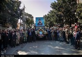 مراسم تشییع پیکر شهید سجاد منصوری شهید پدافند هوایی