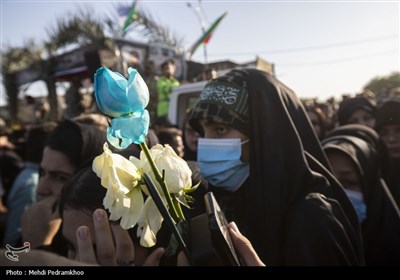 مراسم تشییع پیکر شهید حمزه جهاندیده شهید پدافند هوایی ارتش