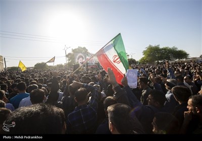 مراسم تشییع پیکر شهید حمزه جهاندیده شهید پدافند هوایی ارتش