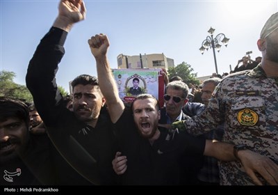 مراسم تشییع پیکر شهید حمزه جهاندیده شهید پدافند هوایی ارتش