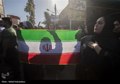مراسم تشییع پیکر شهید حمزه جهاندیده شهید پدافند هوایی ارتش