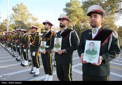 تشییع پیکر فرزندان وطن در ستاد فرماندهی انتظامی اصفهان