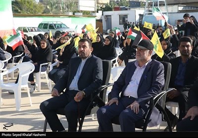 نواختن زنگ ایثار و مقاومت در مدارس بوشهر