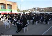نواختن زنگ ایثار و مقاومت در مدارس بوشهر
