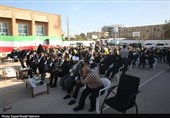 نواختن زنگ ایثار و مقاومت در مدارس بوشهر