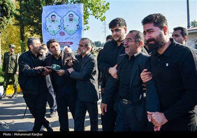 مراسم تشییع پیکر شهدای امنیت در رشت