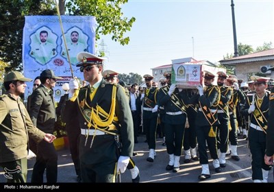 مراسم تشییع پیکر شهدای امنیت در رشت- عکس خبری تسنیم