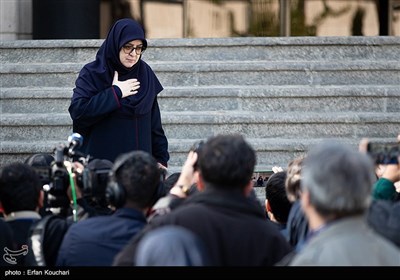 فاطمه مهاجرانی، سخنگوی دولت در حاشیه جلسه هیات دولت - ۹ آبان 