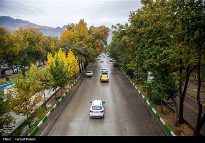 بارش باران پاییزی - کرمانشاه