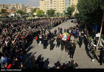 تشییع شهید امنیت امیرمحمد شمسی