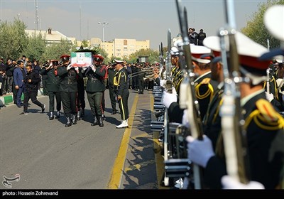 تشییع شهید امنیت امیرمحمد شمسی