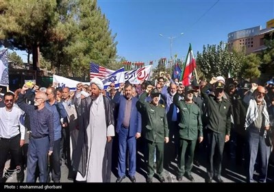 راهپیمایی 13 آبان در خراسان جنوبی