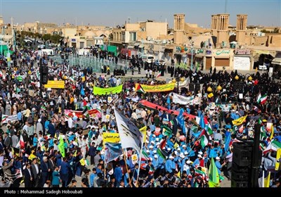 راهپیمایی 13 آبان در یزد