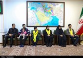 دیدار فرماندۀ کل سپاه با خانواده شهیدان عواضه، کرباسی و حیدری