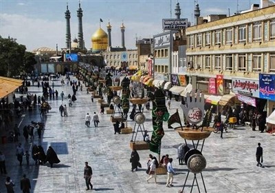 سیاهپوششدن حرم حضرت معصومه(س) در سوگ پدر