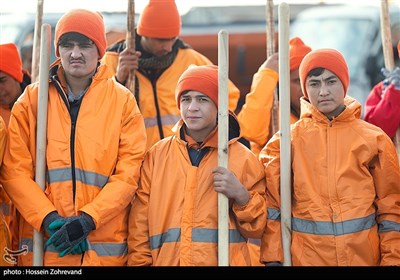 مانور مشترک زمستانی شهرداری و پلیس راهور