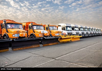 مانور مشترک زمستانی شهرداری و پلیس راهور