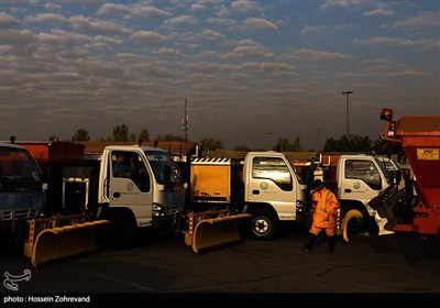 مانور مشترک زمستانی شهرداری و پلیس راهور