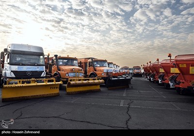 مانور مشترک زمستانی شهرداری و پلیس راهور